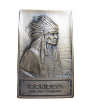 Load image into Gallery viewer, SENECA NEW YORK Native American Indian Whitehead & Hoag Old Souvenir Paperweight