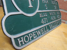 Load image into Gallery viewer, HOPEWELL VALLEY GC GOLF & COUNTRY CLUB NJ Hole 4 Course Plaque Marker Sign Ad