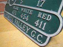 Load image into Gallery viewer, HOPEWELL VALLEY GC GOLF & COUNTRY CLUB NJ Hole 4 Course Plaque Marker Sign Ad