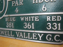 Load image into Gallery viewer, HOPEWELL VALLEY GC GOLF & COUNTRY CLUB NJ Hole 10 Course Plaque Marker Sign Ad