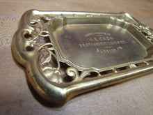 Load image into Gallery viewer, W E GROW BROTHERHOOD CIGAR STORE SUNBURY PA Old Advertising Tray Card Tip Ornate