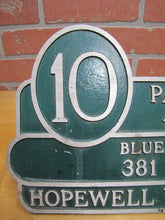 Load image into Gallery viewer, HOPEWELL VALLEY GC GOLF & COUNTRY CLUB NJ Hole 10 Course Plaque Marker Sign Ad