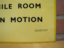 Load image into Gallery viewer, NO DRINKING WHILE ROOM IS IN MOTION Old Bar Pub Tavern Sign ABERCROMBIE & FITCH Co England