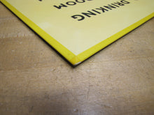 Load image into Gallery viewer, NO DRINKING WHILE ROOM IS IN MOTION Old Bar Pub Tavern Sign ABERCROMBIE & FITCH Co England