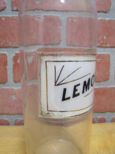 Load image into Gallery viewer, LEMON Antique Reverse Under Glass Label Bottle Soda Fountain Apothecary Bar Pub