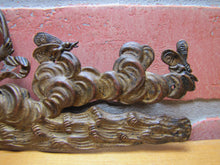 Load image into Gallery viewer, 19c Victorian Nude Maidens Cherub Bugs Ornate Exquisite Decorative Arts Element