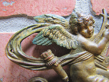 Load image into Gallery viewer, 19c Victorian Nude Maidens Cherub Bugs Ornate Exquisite Decorative Arts Element