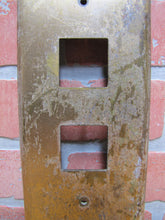 Load image into Gallery viewer, FOR FLOORS LOBBY TO 10 OLD BRASS BRONZE ELEVATOR BUTTON PANEL PLAQUE SIGN