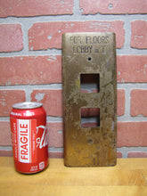 Load image into Gallery viewer, FOR FLOORS LOBBY TO 10 OLD BRASS BRONZE ELEVATOR BUTTON PANEL PLAQUE SIGN
