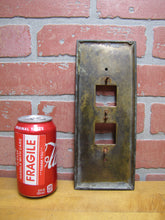 Load image into Gallery viewer, FOR FLOORS LOBBY TO 10 OLD BRASS BRONZE ELEVATOR BUTTON PANEL PLAQUE SIGN