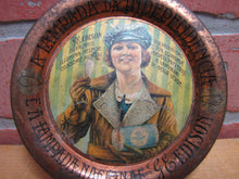 Load image into Gallery viewer, GE EDISON Lamps Light Bulbs Original Old Foreign Advertising Tin Tip Tray Sign