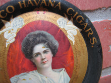 Load image into Gallery viewer, LA TOCO HAVANA CIGARS T&O Co Makers TAMPA FLA Old Advertising Tin Tip Tray Sign