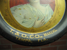 Load image into Gallery viewer, LA TOCO HAVANA CIGARS T&O Co Makers TAMPA FLA Old Advertising Tin Tip Tray Sign