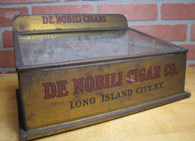 Load image into Gallery viewer, DE NOBILI CIGARS LONG ISLAND CITY NY Old Advertising Store Display Sign Box Case
