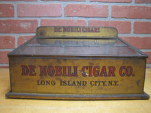 Load image into Gallery viewer, DE NOBILI CIGARS LONG ISLAND CITY NY Old Advertising Store Display Sign Box Case