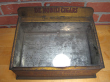 Load image into Gallery viewer, DE NOBILI CIGARS LONG ISLAND CITY NY Old Advertising Store Display Sign Box Case