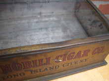 Load image into Gallery viewer, DE NOBILI CIGARS LONG ISLAND CITY NY Old Advertising Store Display Sign Box Case