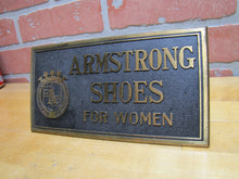 Load image into Gallery viewer, ARMSTRONG SHOES FOR WOMEN Old Store Display Sign TORREY R B WORKS BATH MAINE