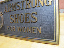 Load image into Gallery viewer, ARMSTRONG SHOES FOR WOMEN Old Store Display Sign TORREY R B WORKS BATH MAINE