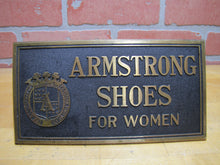 Load image into Gallery viewer, ARMSTRONG SHOES FOR WOMEN Old Store Display Sign TORREY R B WORKS BATH MAINE