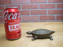 Load image into Gallery viewer, GRAND RAPIDS BRASS Co MICH Mfgr's Refrigerator & Furniture Hdw Old Match Holder Figural Turtle Advertising