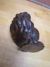 Load image into Gallery viewer, HEAD Antique Wooden Carved Figural Decorative Arts Salvage Part Hardware