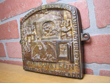 Load image into Gallery viewer, SALAMANDER SAFE EVANS & WATSON PHILADELPHIA Ornate Antique Bronze Sign Plaque