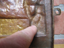 Load image into Gallery viewer, SALAMANDER SAFE EVANS & WATSON PHILADELPHIA Ornate Antique Bronze Sign Plaque