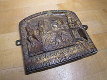 Load image into Gallery viewer, SALAMANDER SAFE EVANS & WATSON PHILADELPHIA Ornate Antique Bronze Sign Plaque