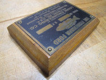 Load image into Gallery viewer, FISHERMAN FORD LOANE ENGINEERING BALTIMORE MD GARGOYLE MOBILOIL Old Sign Plaque