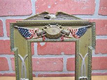 Load image into Gallery viewer, EAGLE FLAGS CANNONS DRUM HORNS SWORDS MILITARY Antique Decorative Arts Frame USA