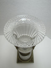Load image into Gallery viewer, Antique Decorative Arts Vase Swan Handles Bronze Brass Crystal Glass Ornate