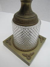 Load image into Gallery viewer, Antique Decorative Arts Vase Swan Handles Bronze Brass Crystal Glass Ornate