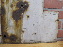 Load image into Gallery viewer, 2 TRACKS Original Old Train Station Railroad Porcelain Sign RR Black & White