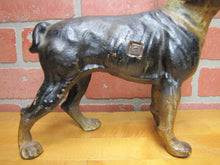 Load image into Gallery viewer, BOSTON TERRIER BULLDOG DOG Antique Cast Iron Doorstop Old Paint Unusual Version