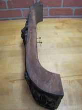 Load image into Gallery viewer, Devil Beast Head Licking Tongue Antique Wooden Carved High Relief Salvage Panel