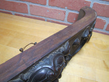 Load image into Gallery viewer, Devil Beast Head Licking Tongue Antique Wooden Carved High Relief Salvage Panel