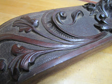 Load image into Gallery viewer, Devil Beast Head Licking Tongue Antique Wooden Carved High Relief Salvage Panel
