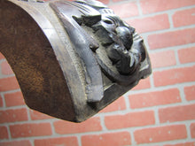 Load image into Gallery viewer, Devil Beast Head Licking Tongue Antique Wooden Carved High Relief Salvage Panel