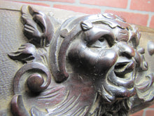 Load image into Gallery viewer, Devil Beast Head Licking Tongue Antique Wooden Carved High Relief Salvage Panel