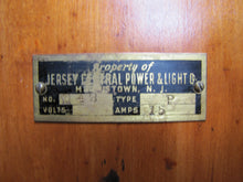 Load image into Gallery viewer, p1901 THOMSON ALTERNATING AMMETER Type P GENERAL ELECTRIC Co USA JCP&L with Box