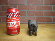 Load image into Gallery viewer, Pig Hog Match Holder Figural Farm Animal Ornate Cast Metal Piggy Toothpick Boar