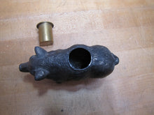 Load image into Gallery viewer, Pig Hog Match Holder Figural Farm Animal Ornate Cast Metal Piggy Toothpick Boar