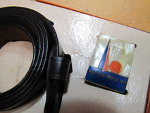 Load image into Gallery viewer, 1939 NYWF MOTHER OF PEARL BUCKLE & BELT Set NEW YORK WORLD'S FAIR Souvenir MOP