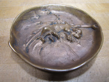 Load image into Gallery viewer, DUNHILL Art Nouveau Nude Beauty Waves Bronze Decorative Arts Tray Cigar Ashtray