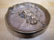 Load image into Gallery viewer, DUNHILL Art Nouveau Nude Beauty Waves Bronze Decorative Arts Tray Cigar Ashtray
