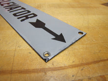 Load image into Gallery viewer, TO ELEVATOR ARROW Original Old Porcelain Sign Gray & Black Industrial Hardware