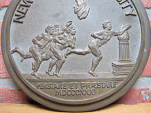 Load image into Gallery viewer, NEW YORK UNIVERSITY Old High Relief Brass Bronze Plaque Nameplate Sign NYU