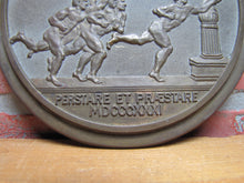Load image into Gallery viewer, NEW YORK UNIVERSITY Old High Relief Brass Bronze Plaque Nameplate Sign NYU