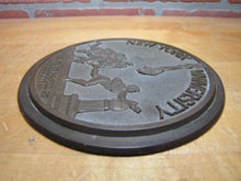Load image into Gallery viewer, NEW YORK UNIVERSITY Old High Relief Brass Bronze Plaque Nameplate Sign NYU